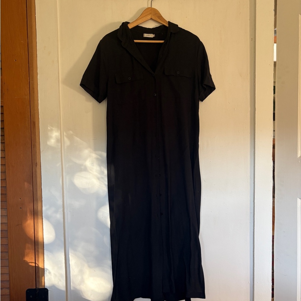 OZMA Classic Black Maxi Dress